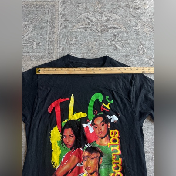 TLC Girl Group Black T-Shirt Cotton Full Size Unisex S Music 90’s Retro Band Tee - Picture 3 of 7